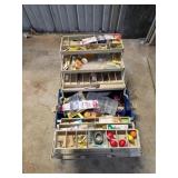 Fishing Tackle Box With Contents