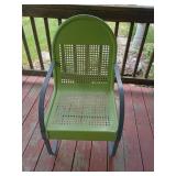 Green Metal Patio Chair