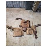 Leather Tool Belt with Pouches