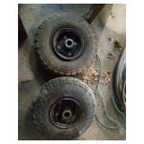 Two Pneumatic Wheels