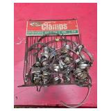 Metal Hose Clamps Set with Rack