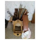 Wooden Shelves and Rods