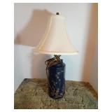24" Blue Table Lamp with Shade