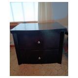 Two-Drawer Pressboard Nightstand
