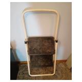 White Folding Steel Step Stool