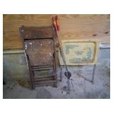 Folding Chairs, Table, and Cookers