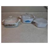Three CorningWare Dishes