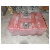 Red Plastic Boat Gas Tank