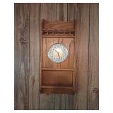 Wall Clock with Shelf
