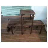 Three-Tier Wooden Plant Stand