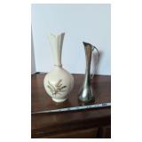 Porcelain Vase and Leonard Pitcher