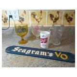 Branded Glassware and Bar Mat
