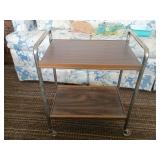 Mid-Century Rolling Metal Cart