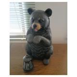Bear Figurine With Lantern
