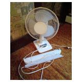 Desk Fan and Light Fixture