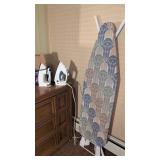 Ironing Lot With Irons and Board