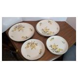 Harmony House Yellow Rose Plates