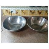 Two Stainless Steel Bowls