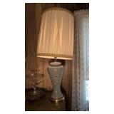 Porcelain Lamp with Floral Design