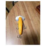 Yellow Wooden Fishing Lure