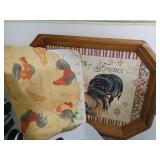 French Rooster Decor Set and Rolling Pin