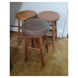 Three Wooden Stools