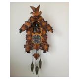 Carved Wood Quartz Cuckoo Clock