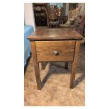 Wooden Side Table with Drawer