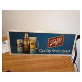 Schlitz Illuminated Beer Sign