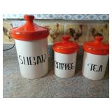 Ceramic Canisters with Lids