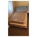 Single Bed Frame with Linens