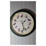 Audubon Singing Bird Wall Clock