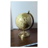 Desktop Globe With Brass Finish