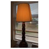 Black Walnut Table Lamp, 40' Tall