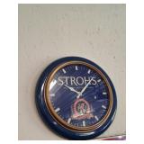 Stroh's Branded Wall Clock