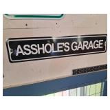 Asshole's Garage Metal Sign