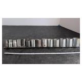 1/2' Brand Socket Set on Rail