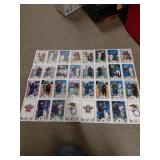 Uncut Sheet of Baseball Cards