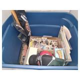 Sports Memorabilia Collection in Bin