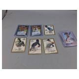 Seven Signed Baseball Cards