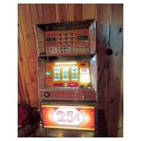 Vintage 25-Cent Slot Machine