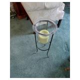 Glass Hurricane Candle Stand