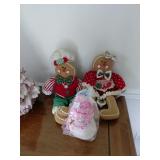 Plush Gingerbread Dolls