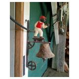 Cast Iron Door Bell with Figure