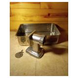 Metal Meat Grinder with Tray