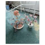 Glass and Artificial Plants Decor