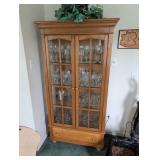 Glass Front Wooden Display Cabinet