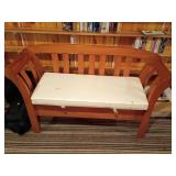 Wooden Bench with Storage
