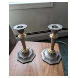 Metal and Brass Candle Holders