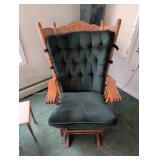 Wooden Glider Rocker Chair